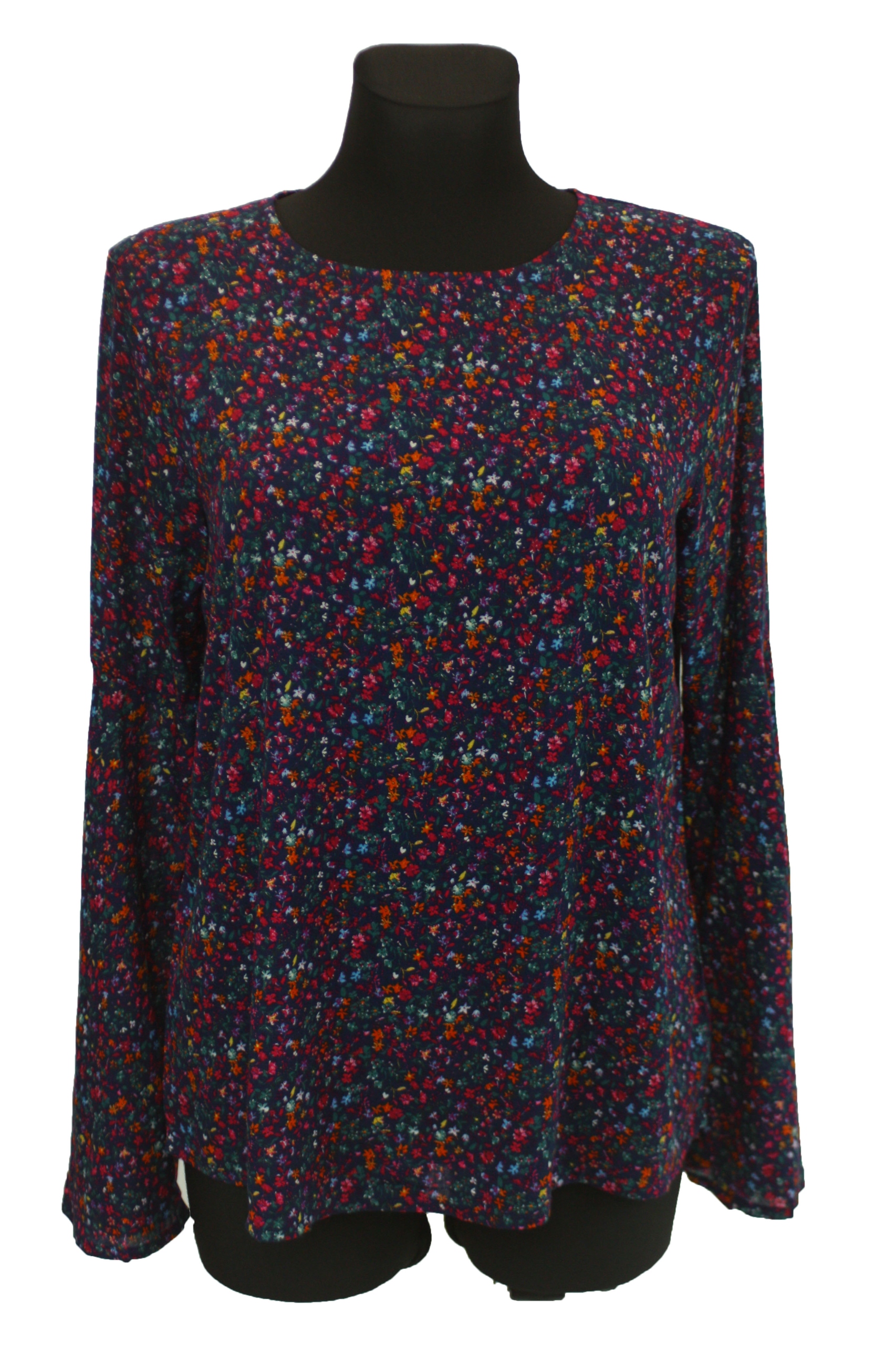 

Bluzka rozkloszowane rękawy Benetton wiskoza Xs