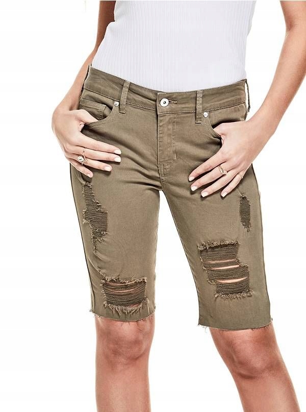 Guess dámské bermudy Emila Cutoff Denim Shorts 27
