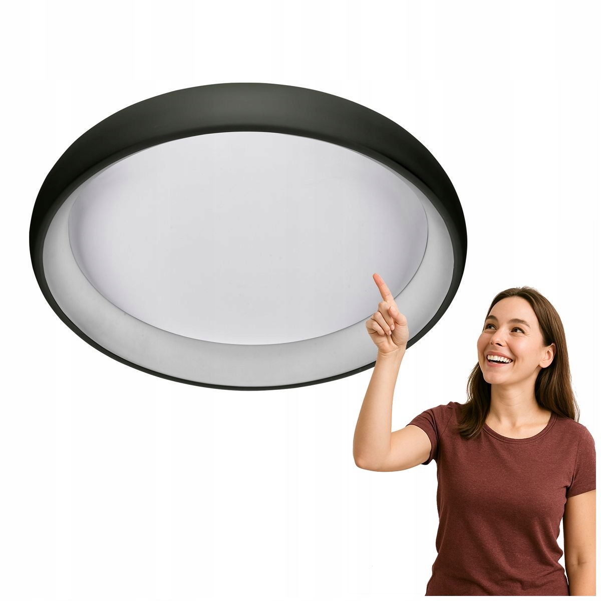 Elegantný Stropné Svietidlo Alessia čierny 32 W, moderný štýl Italux