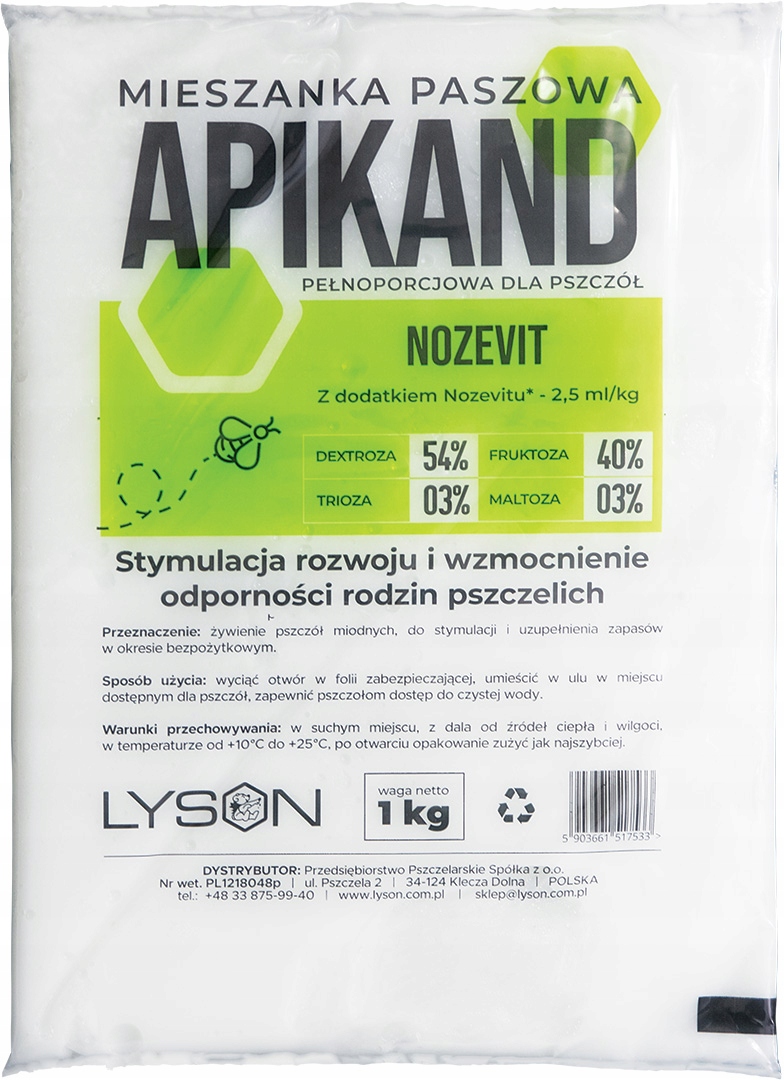 Apikand BF z nozevitem - ciasto 1kg