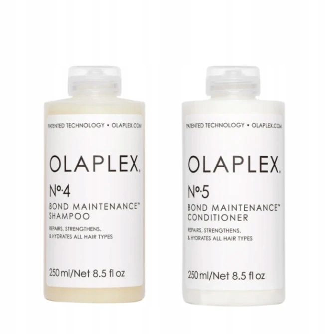 Zestaw Olaplex No 4 Szampon 250 ml No 5 Odżywka 250ml odbudowa