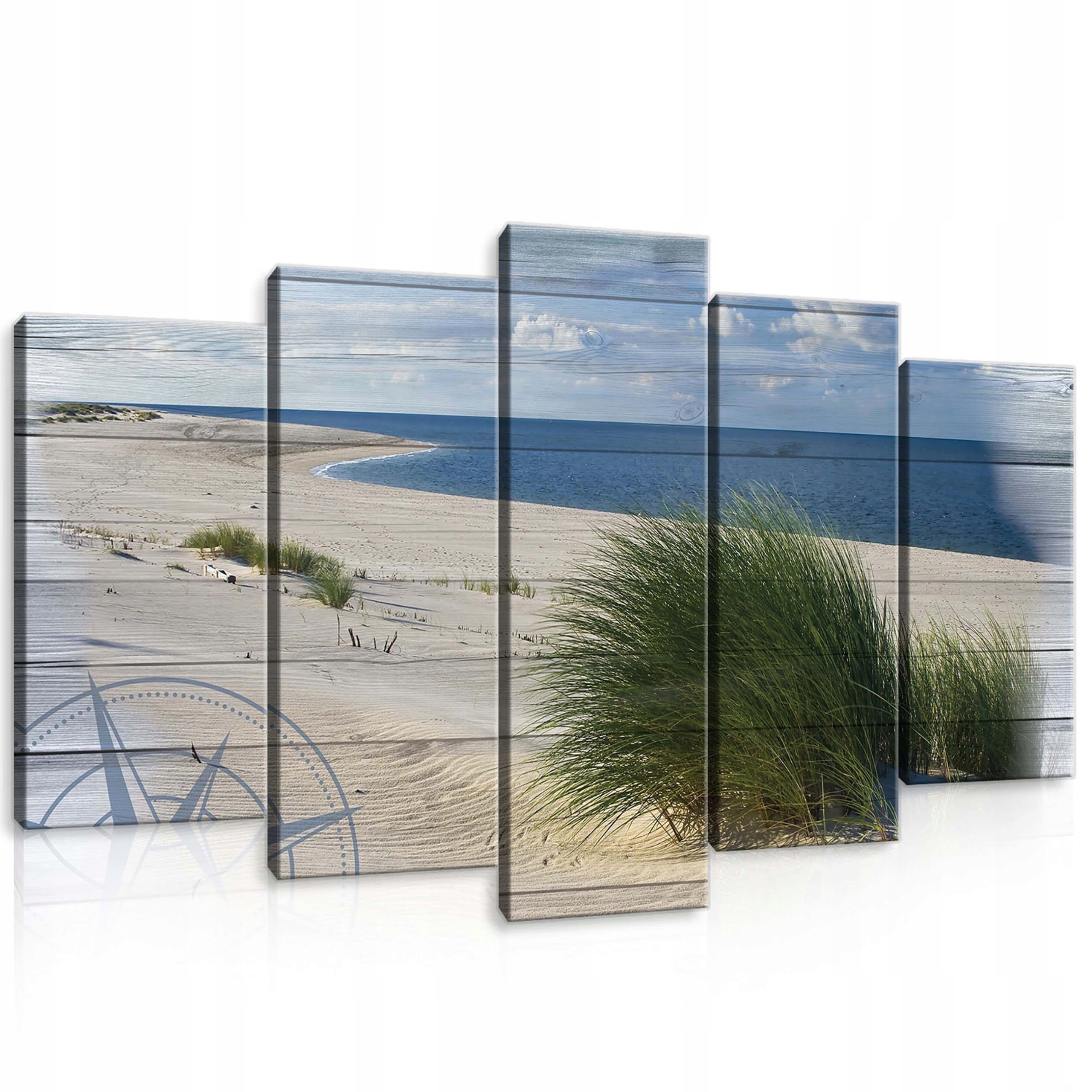 Obraz 100x60 Moře pláž duny nebe příroda klid relaxace cestování kompas
