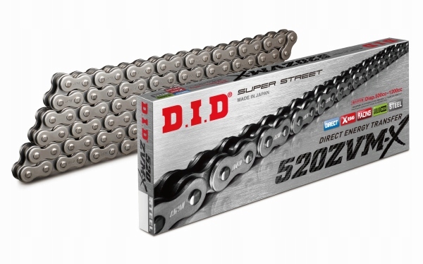 D.i.d hnacia reťaz moto did 520 x-krúžok (38 DID520ZVMX-112 D.I.D Reťaz