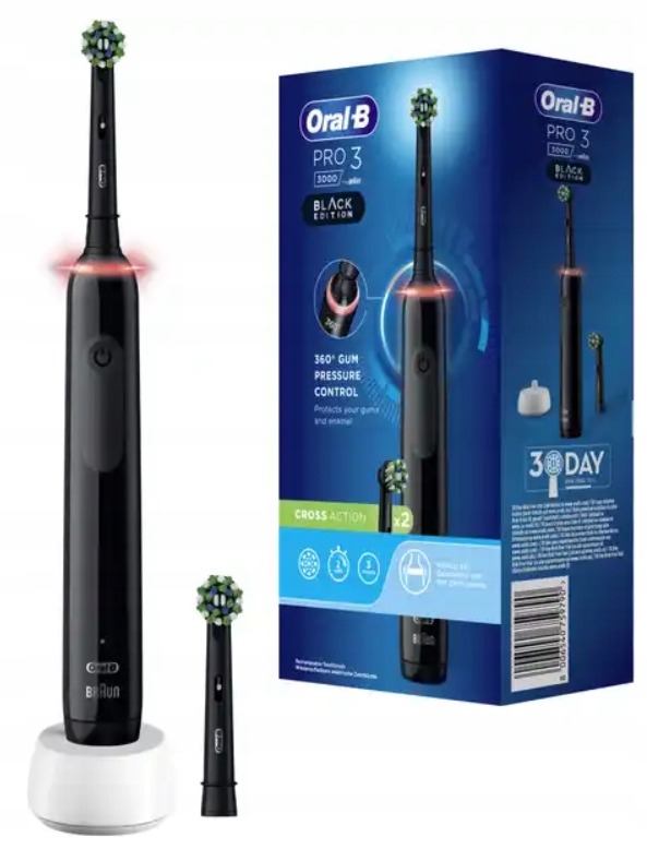 ORAL-B PRO 3 3000 SZCZOTECZKA ELEKTRYCZNA 3 TRYBY KONTROLA NACISKU CZARNA — miniatura 10