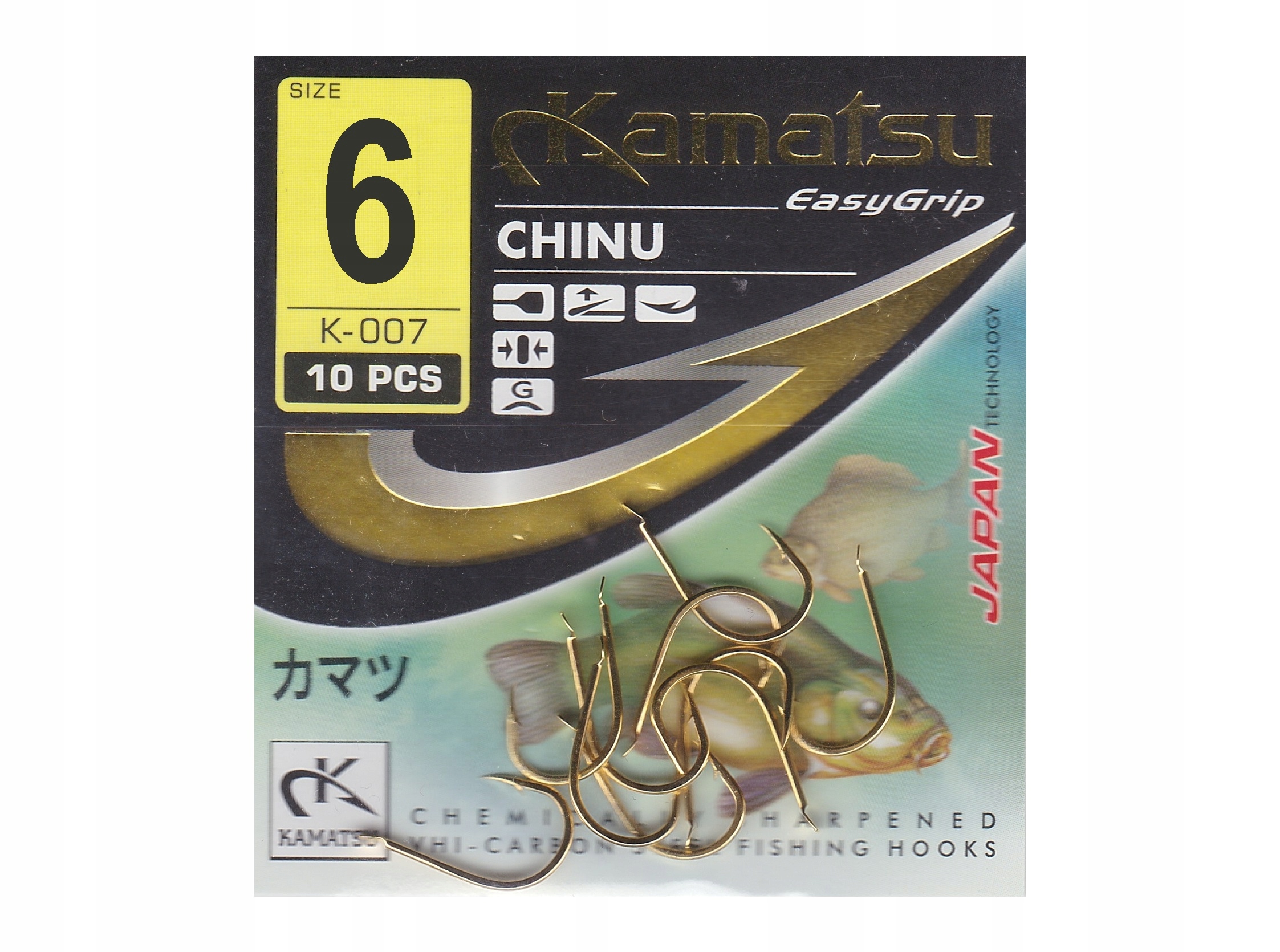 

Haczyki Kamatsu Japan Chinu Gold Łopatka nr 6