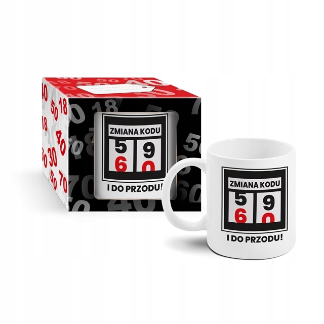 

Kubek zmiana kodu 60 urodziny