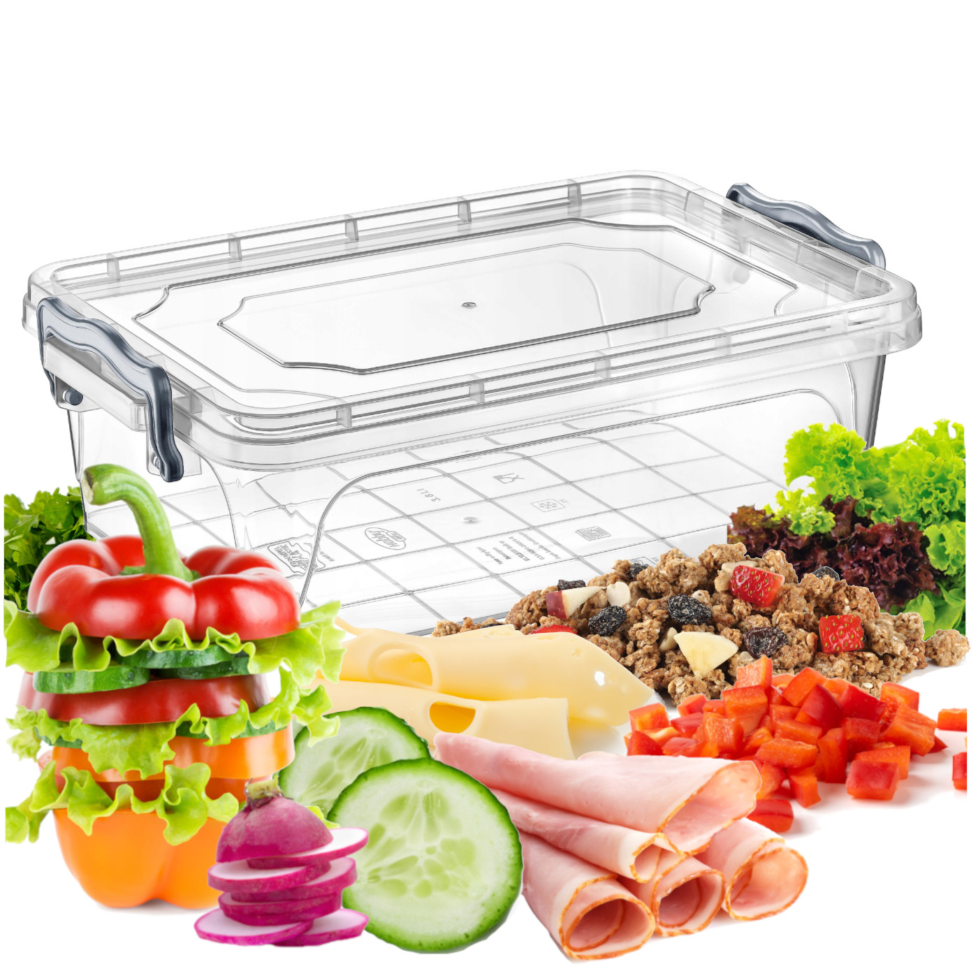 

Pojemnik Na Żywność Prostokątny Multi Box 6L
