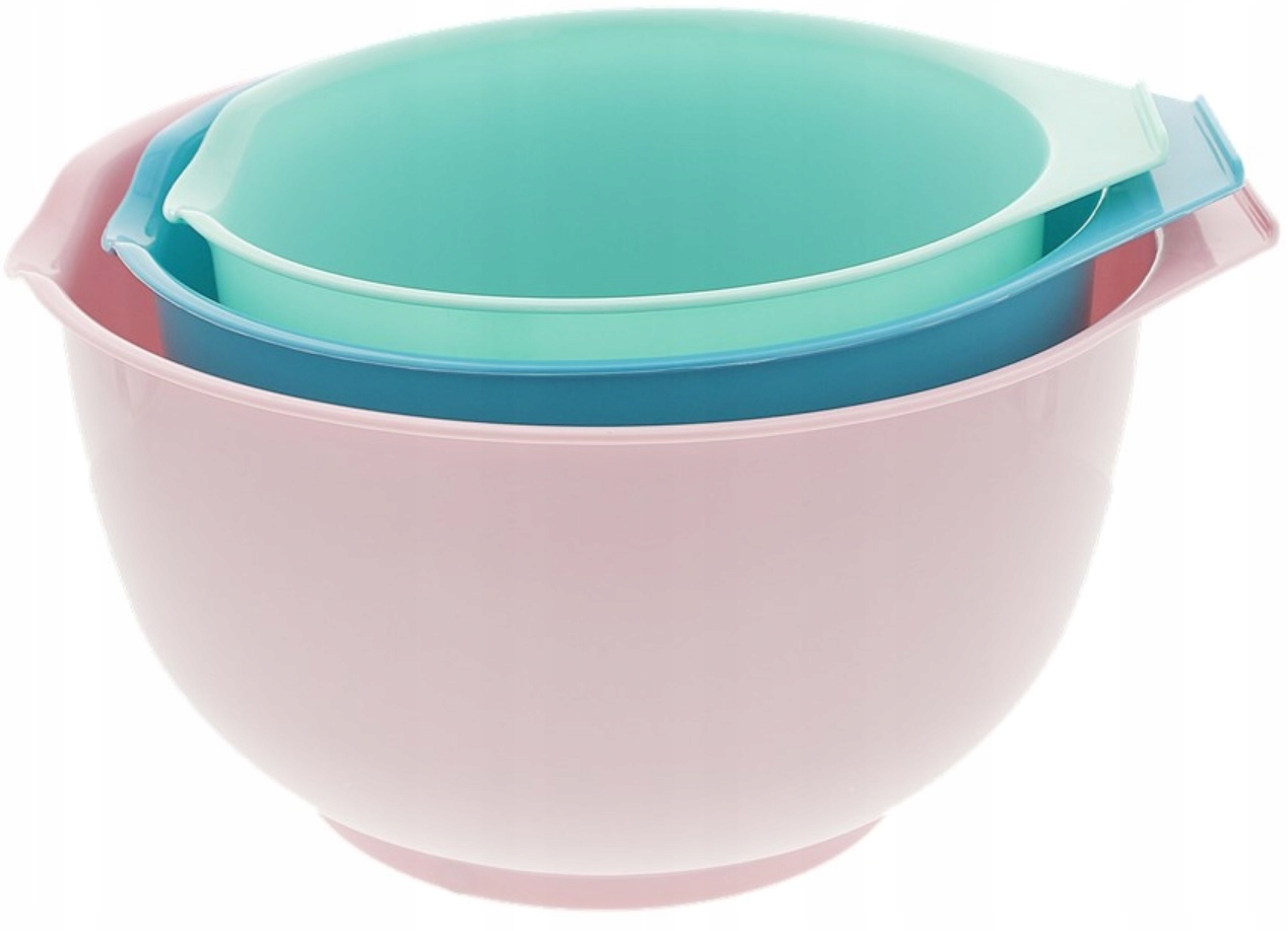 MISKI PLASTIKOWE DO ROBIENIA CIASTA 3 SZT KUCHENNA