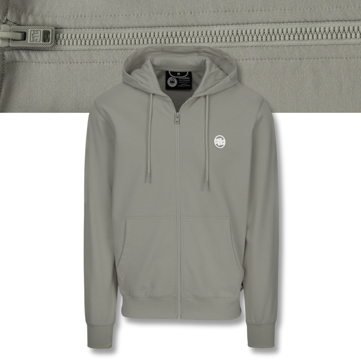 Pánská Rozepínací Mikina s kapucí Pitbull Small Logo Nugget, měkká, tenčí