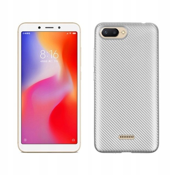 

Etui Carbon Fiber Xiaomi Redmi Mi A1 srebrny/silve