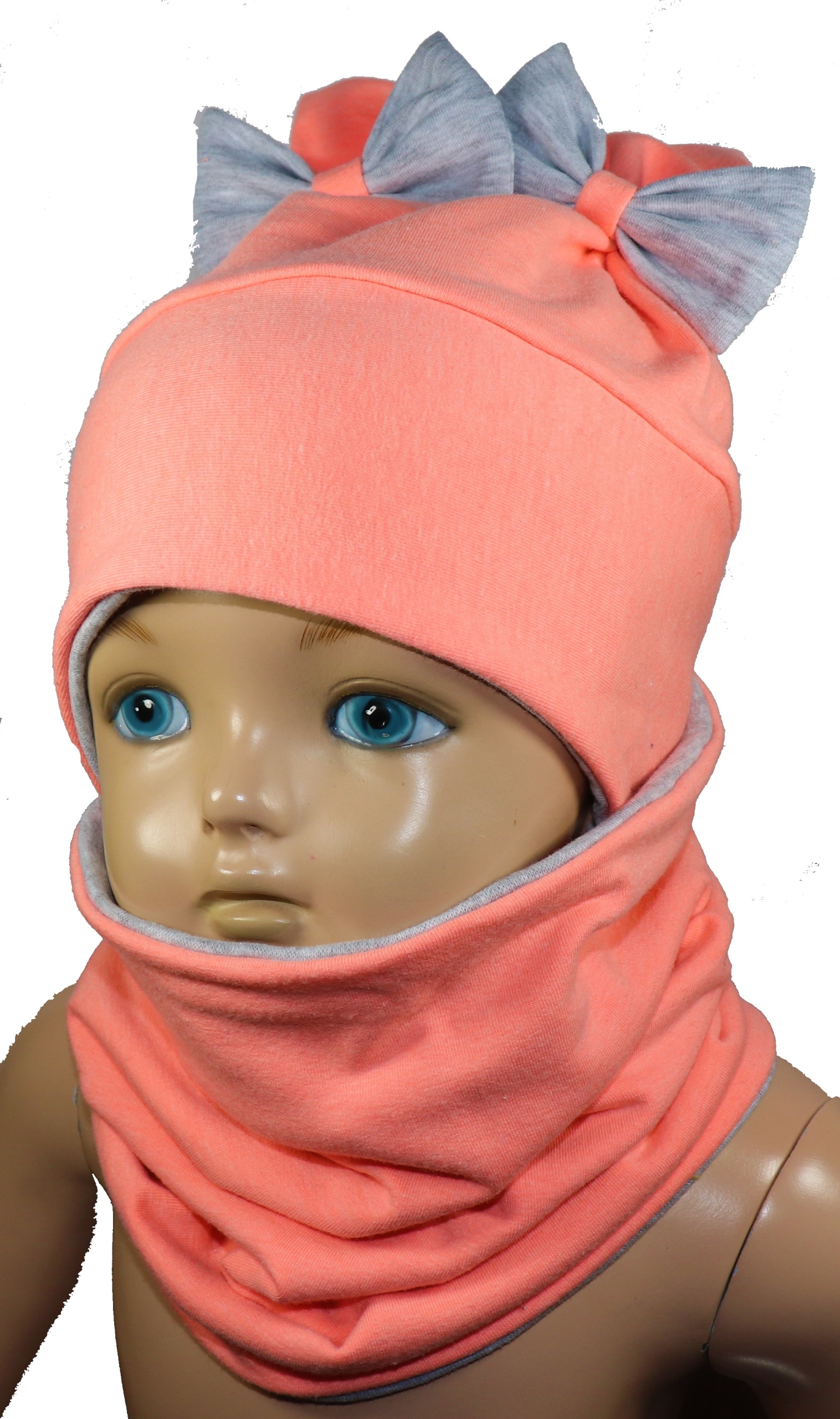 

Czapka Wiązana i Komin Komplet Dziewczynka 44-54