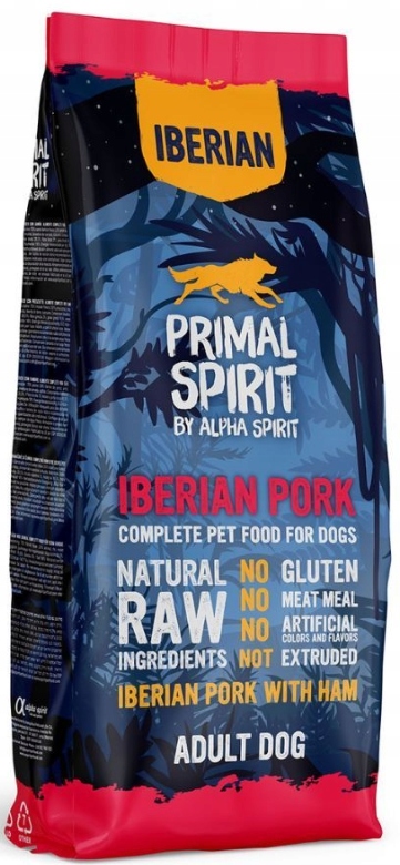 Primal Spirit Iberian Pork 12kg Szynka dla Psów z Alergią