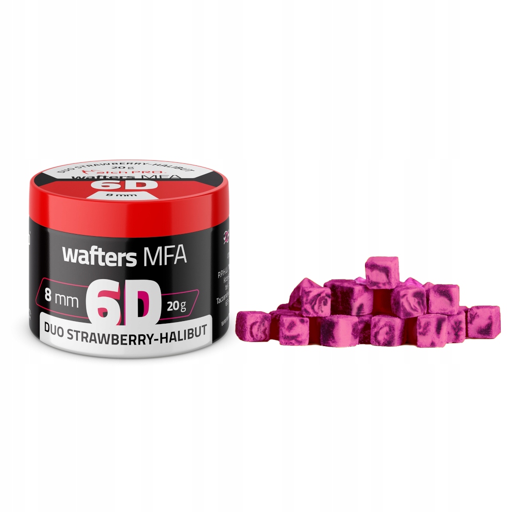 6D Wafters 8mm 20g Duo Truskawka Halibut Matchpro Dumbles
