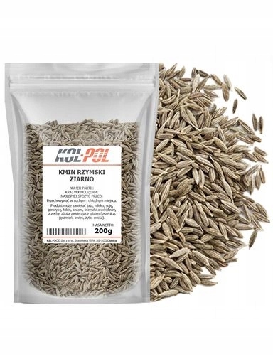 3x Římský Kmín Zrno 200g Přírodní aromatické koření, kvalita Kol-Pol
