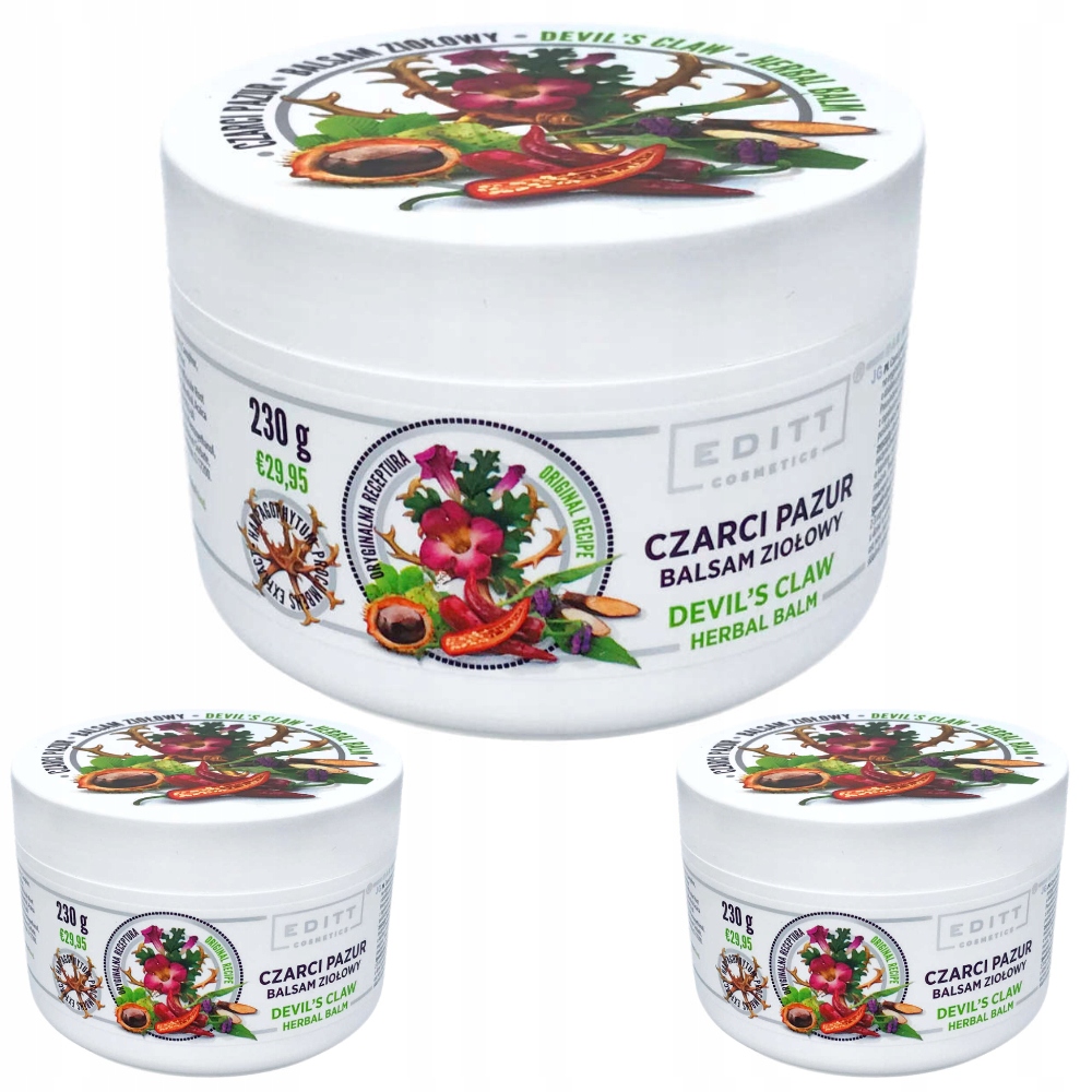 

Balsam Czarci Pazur ziołowy na mięśnie stawy Editt