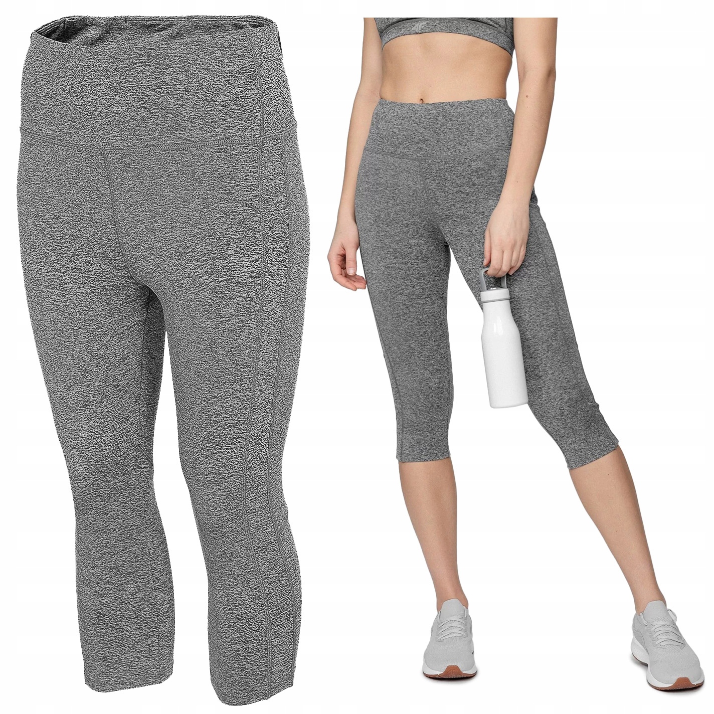 

Legginsy damskie 4F Spodnie krótkie 3/4 SPDF002 M