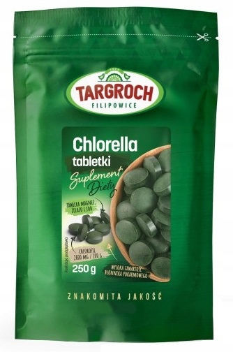 

Targroch Chlorella w tabletkach Algi Chlorofil 250