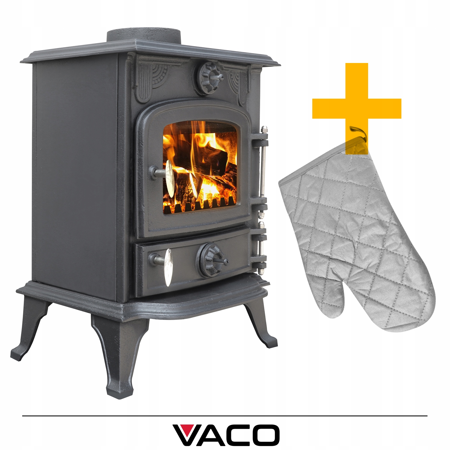 PIEC KOZA KOMINEK piec żeliwny koza wolnostojący VACO 5kW Stan opakowania oryginalne