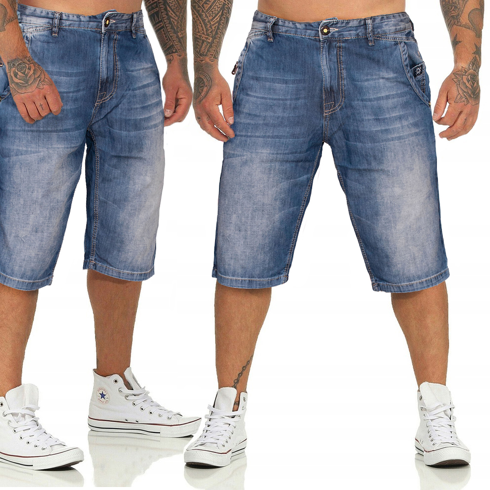 Kraťasy Cipo Baxx Pánské džíny Přetíratelné šortky v jednoduchém stylu
