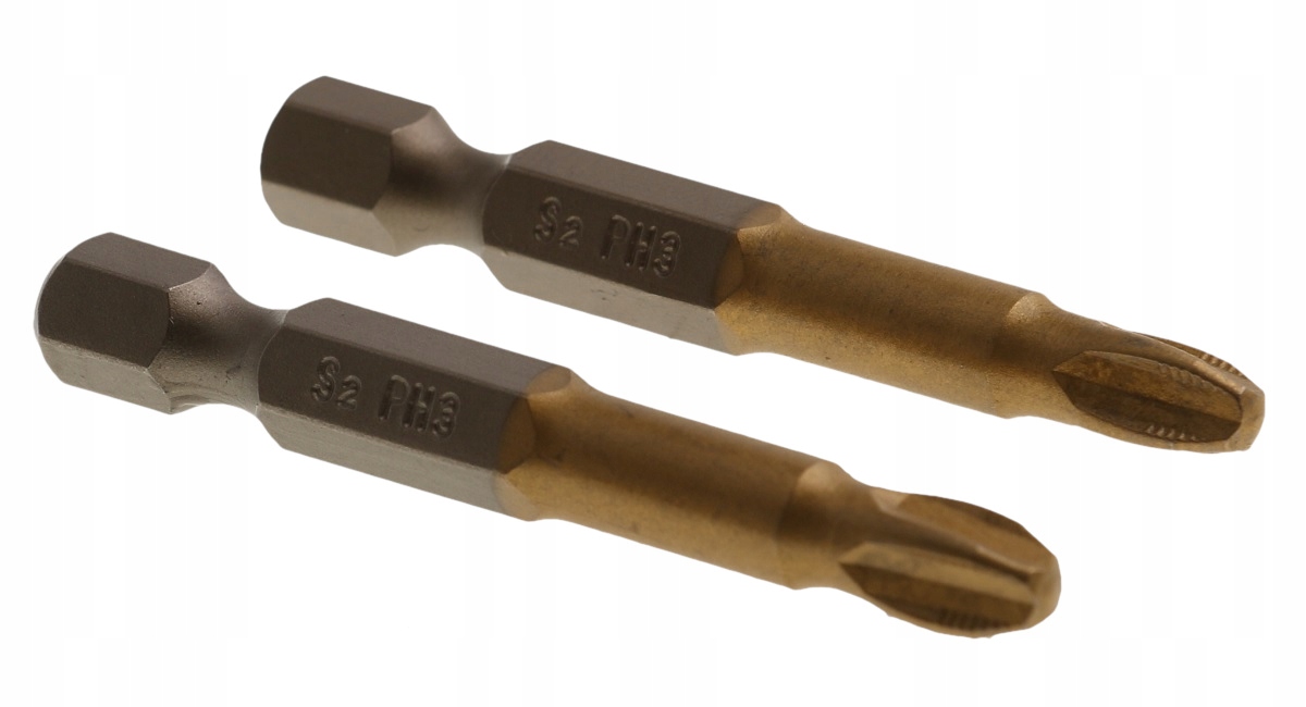 

Końcówki Wkrętakowe Bity Tytanowe PH3 x 50 mm 2szt