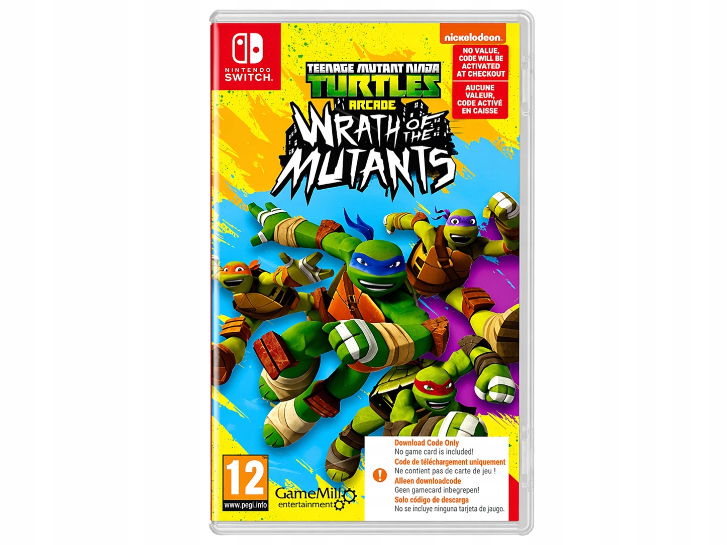 TEENAGE MUTANT NINJA TURTLES ARCADE WRATH OF THE MUTANTS NINTENDO SWITCH