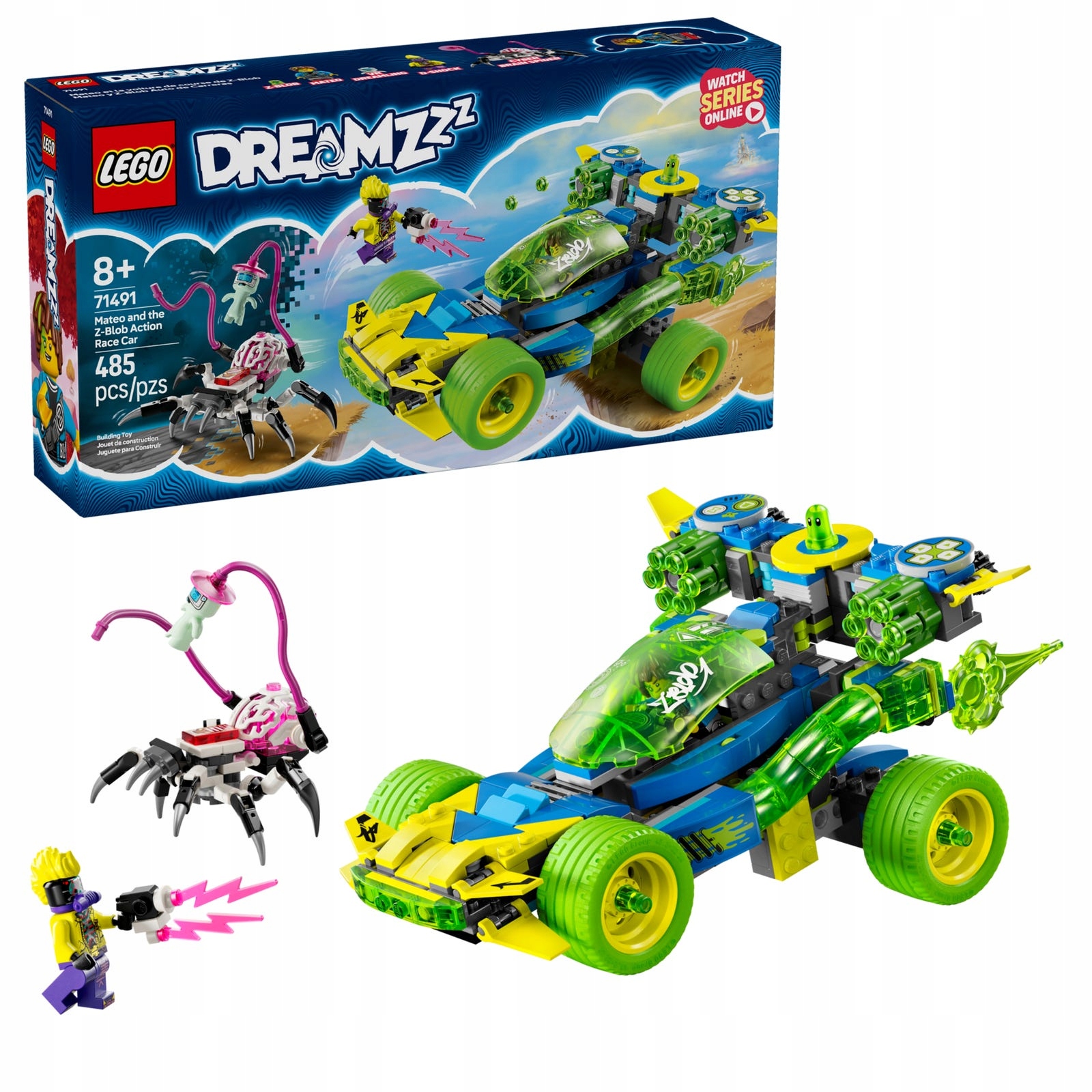 LEGO DREAMZzz 71491 Samochód wyścigowy Mateo i Z-Bloba