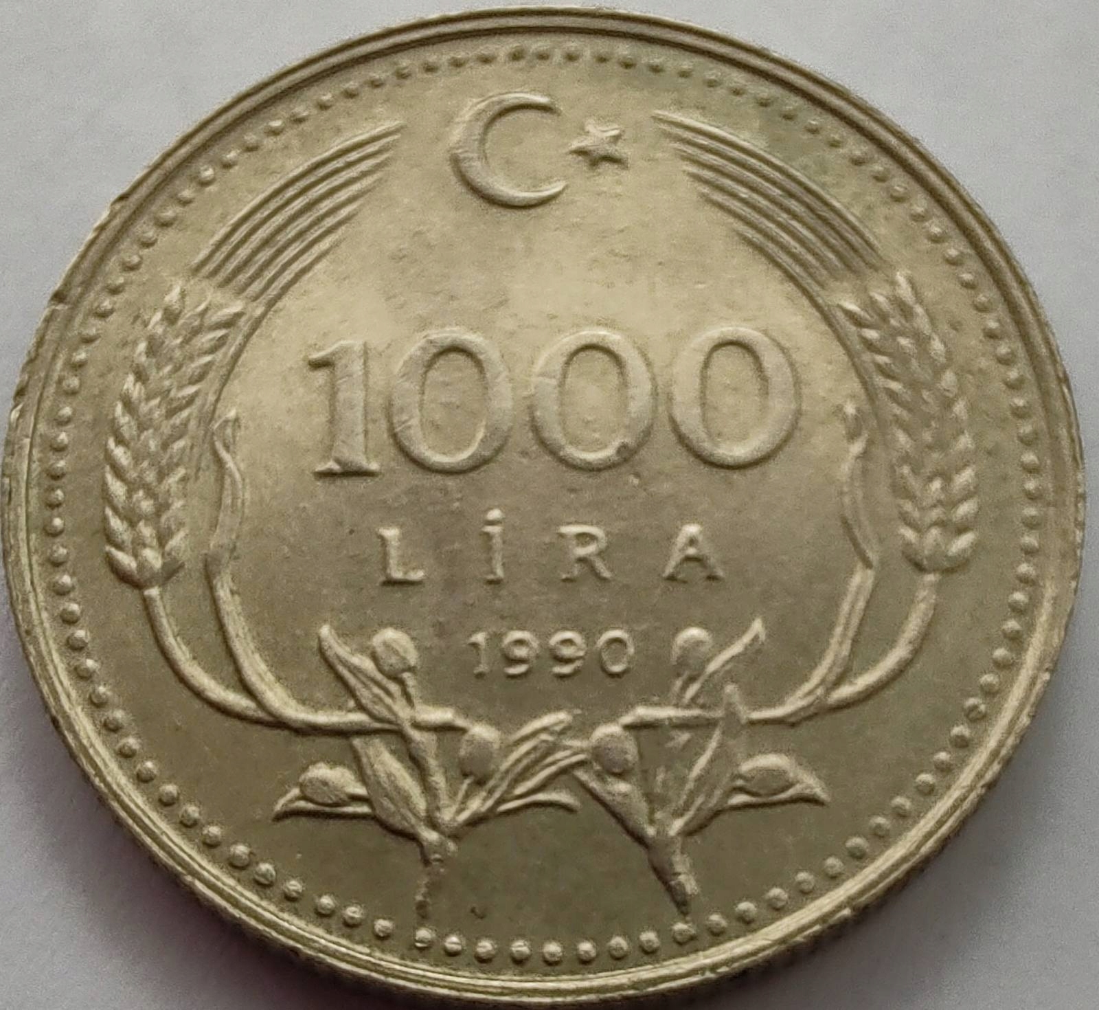 1255 - Turcja 1000 lir, 1990