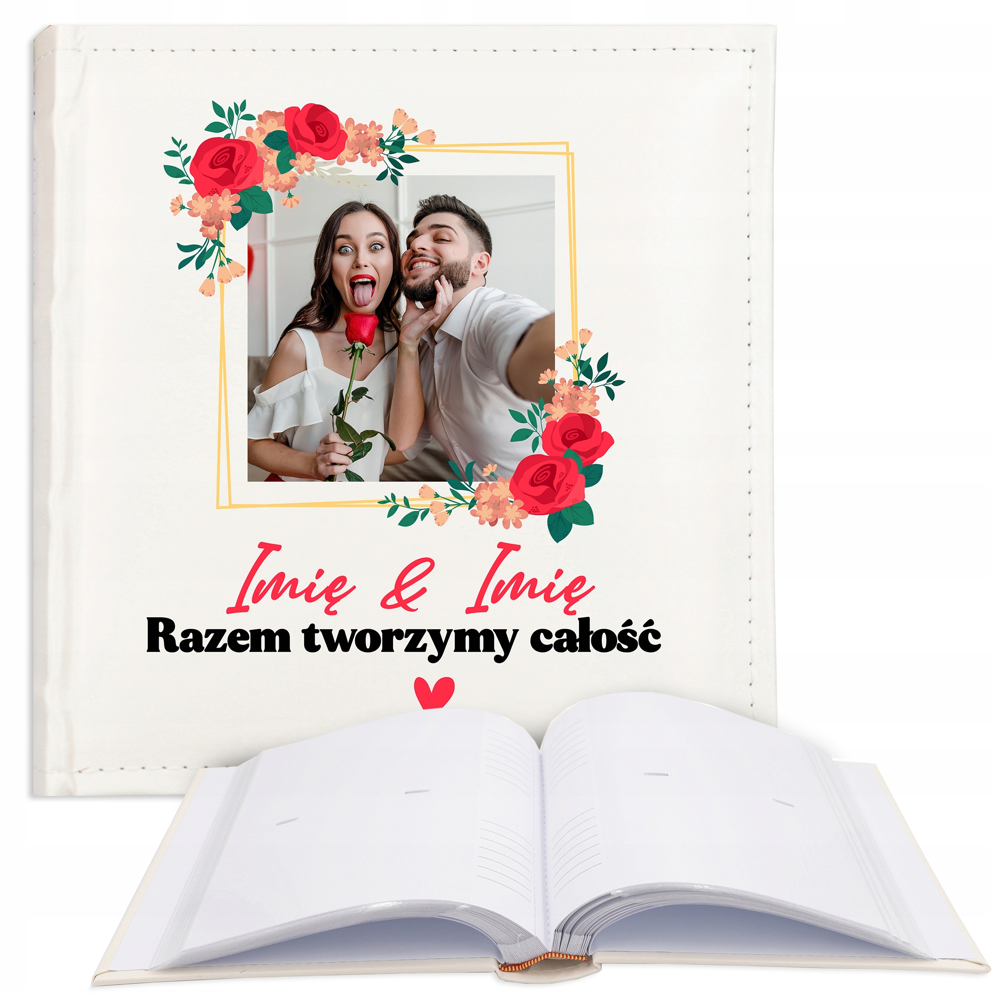 Album Kůže Dárek Pro Páry Valentýna Vzory Jméno