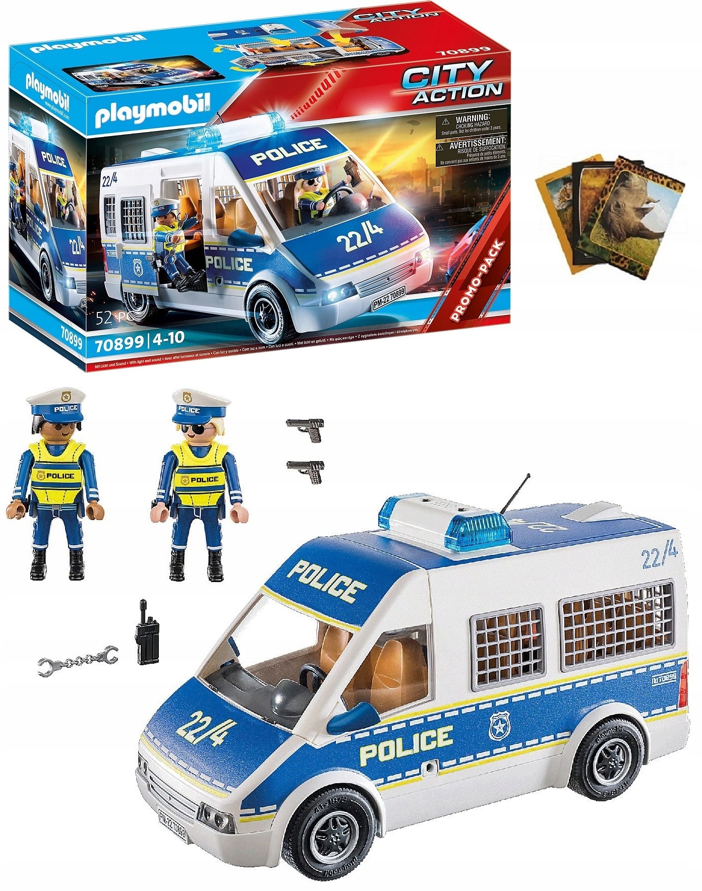 

Policja ze światłem i dźwiękiem Playmobil 70899