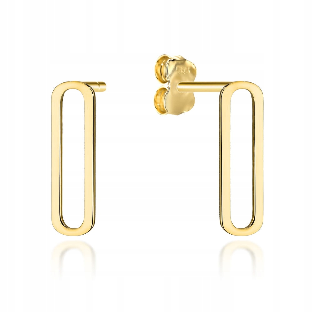 Dámské zlaté náušnice s články ze 14karátového zlata jako dárek