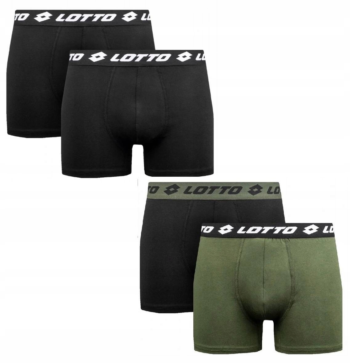 

2X Lotto Bokserki Męskie Black Cypres M