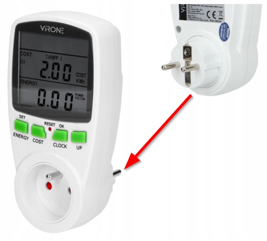 

Licznik Energii Watomierz 2 Taryfy 230V 16A Din