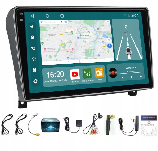 Rádio Android Peugeot 407 2004-2011 Wifi Carplay 256GB Modem Sim