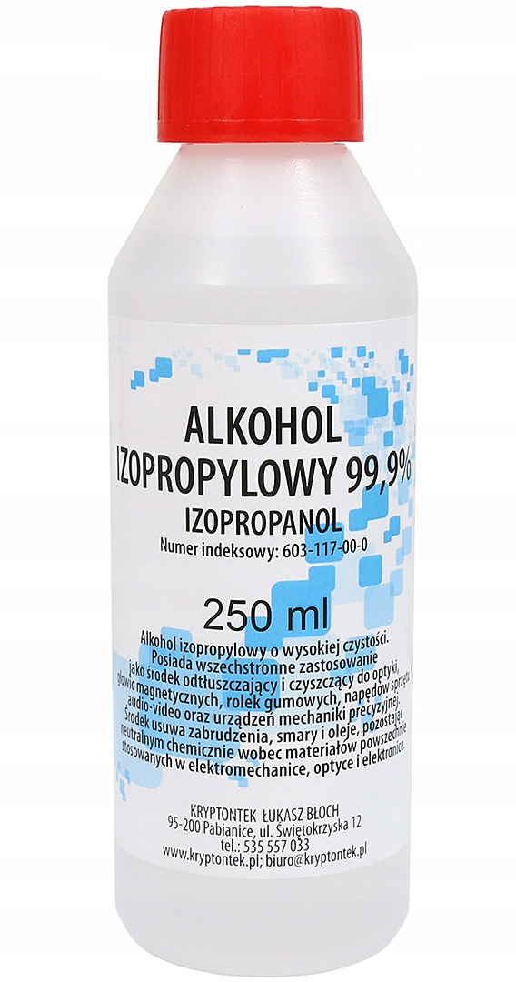 

Niezbędny Alkohol Izopropylowy Hq Ipa 0,25L Serwis
