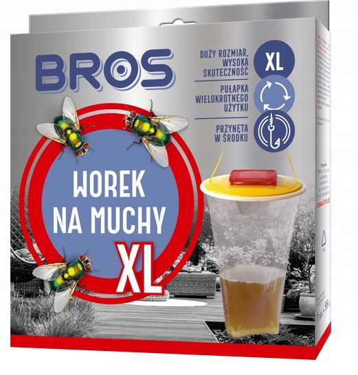 

Bros Worek Na Muchy XL Pułapka Z Przynętą Wabi
