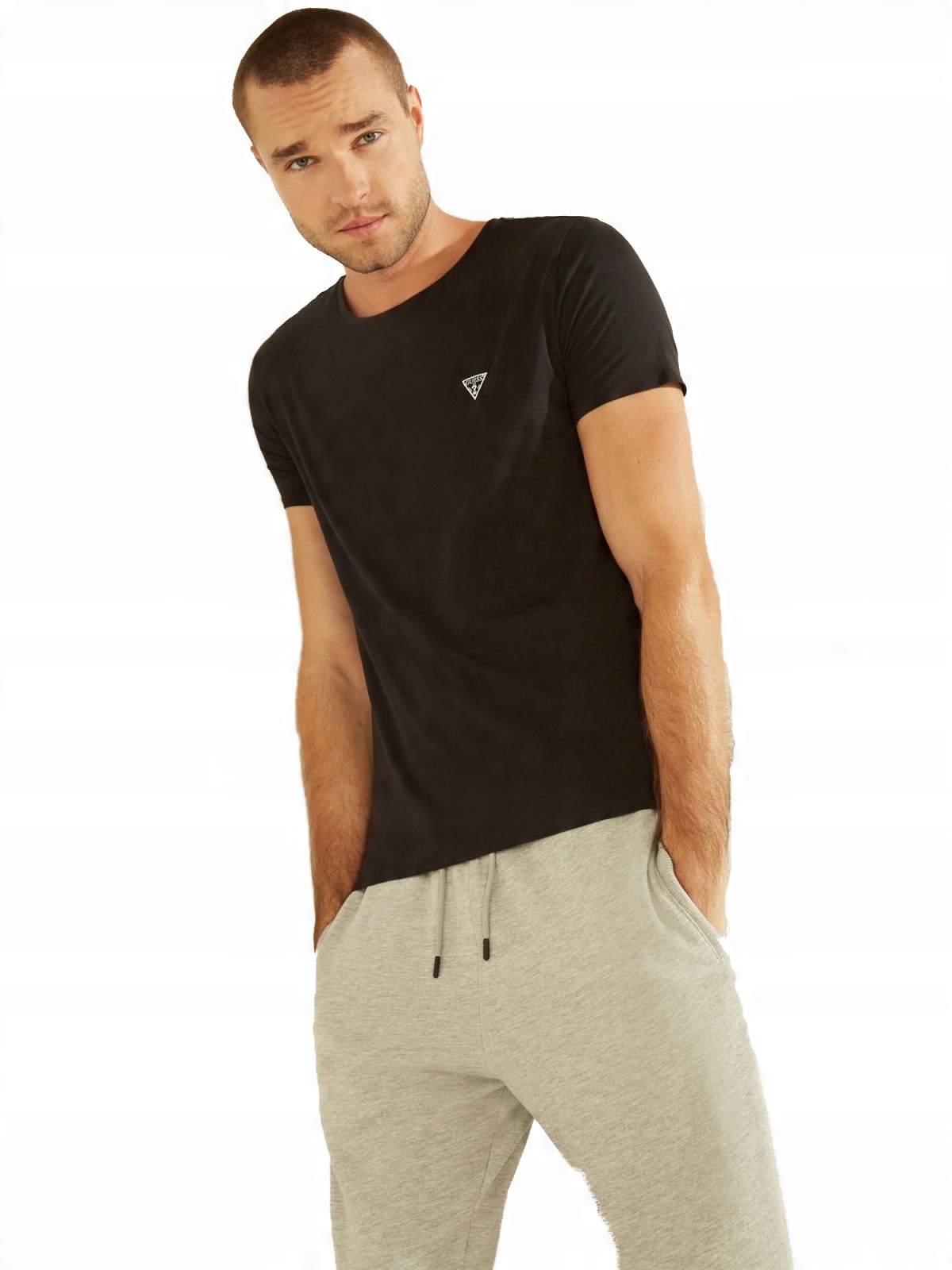 

Guess Koszulka Męska T-shirt Caleb Hero Black r.XL