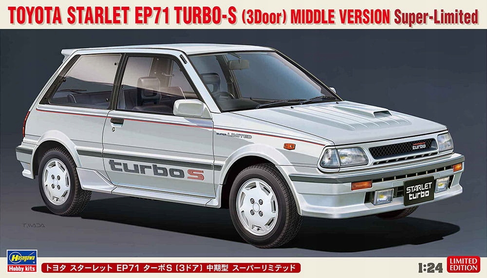 Toyota Starlet EP71 Turbo-S 1:24 Hasegawa 20508