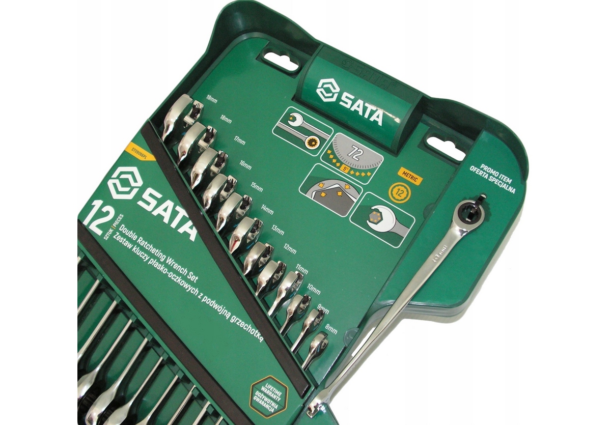 Zestaw kluczy płasko-oczkowych SATA ST09066PL Rodzaj klucza płasko-oczkowy