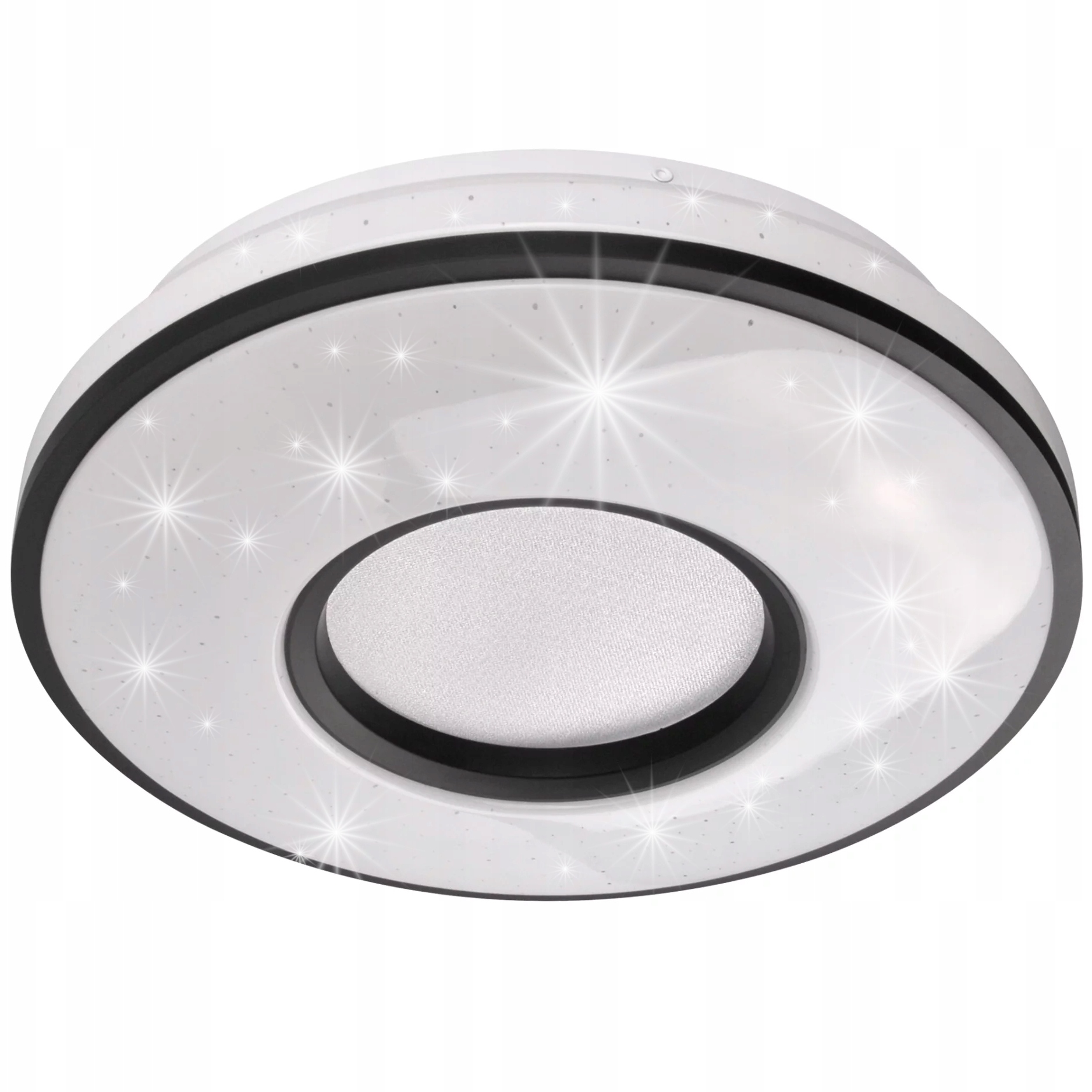 Lampa Do Łazienki Led Plafon Łazienkowy Dekoracyjny Led 24W IP44 Czarny