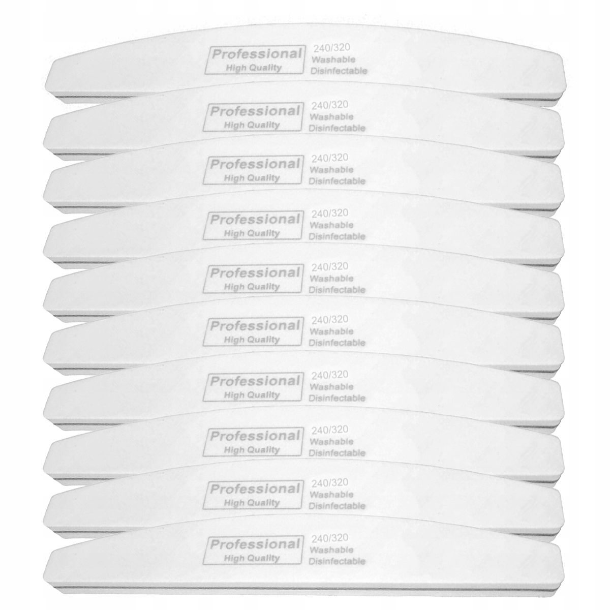

10x Pilnik Polerka blok do paznokci łódka 240/320