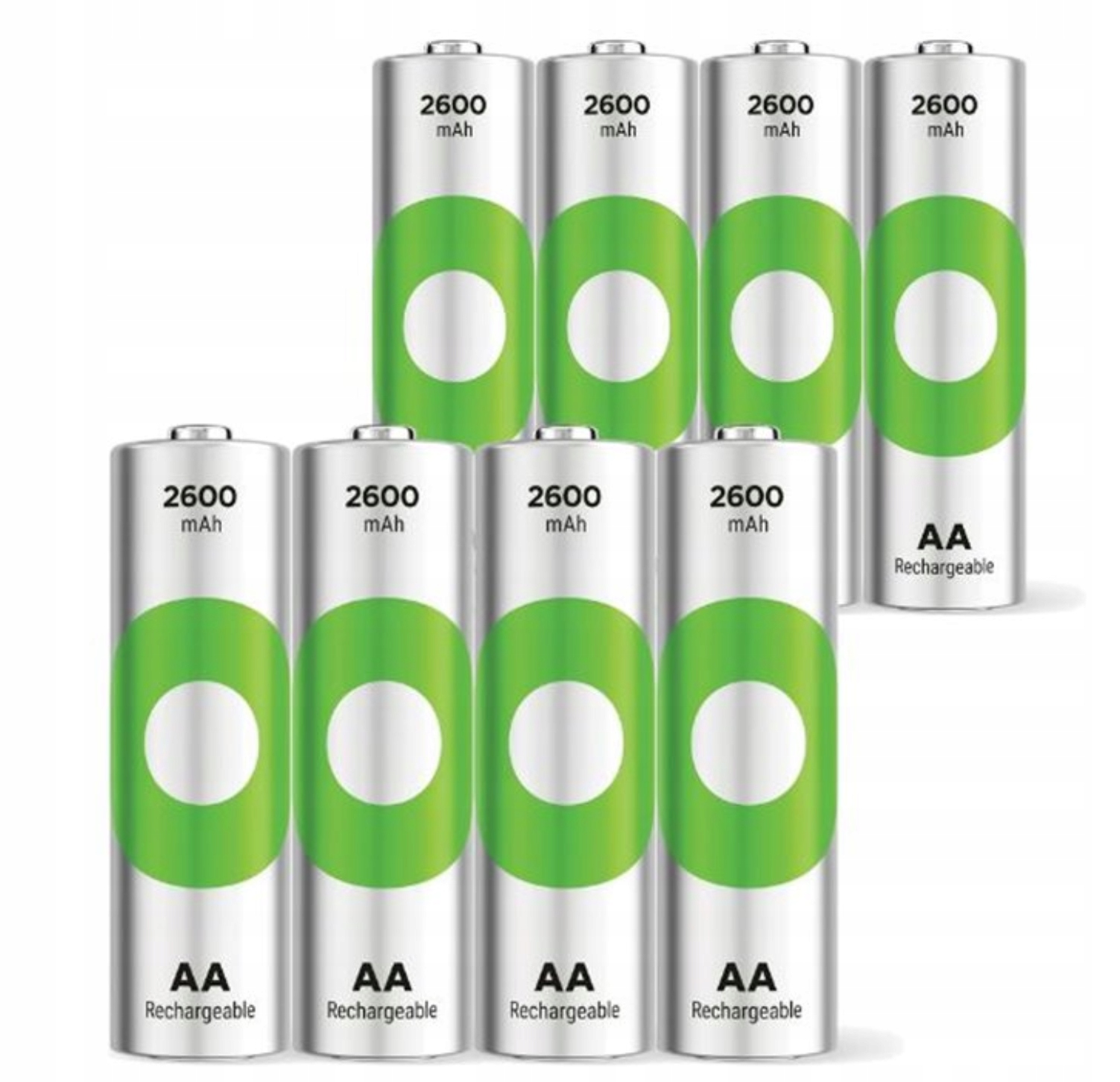 8x Aa R6 2600mAh Gp ReCyko Nabíjecí Baterie