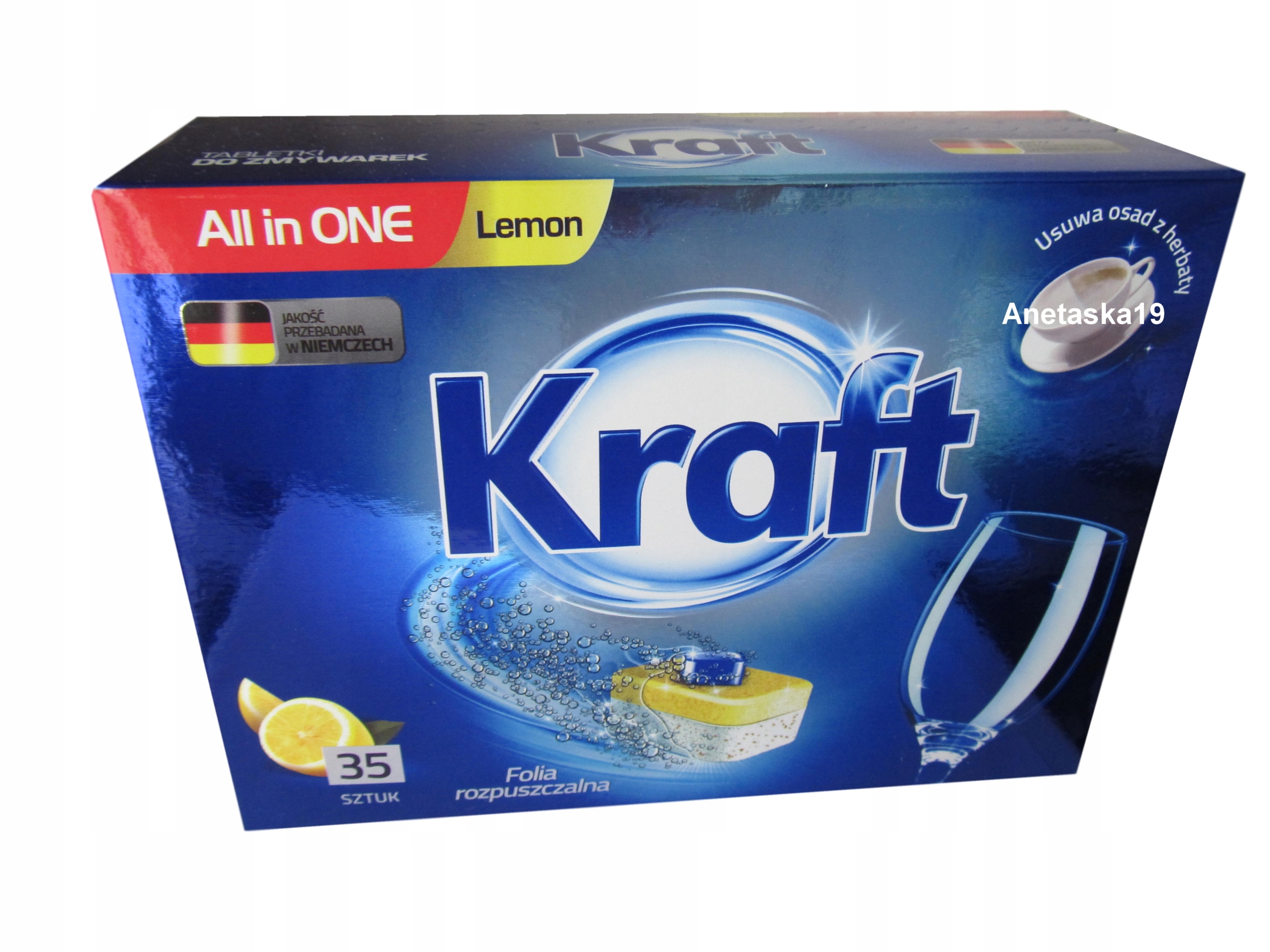 

Kraft All in One Lemon tabletki do zmywarki 35SZT