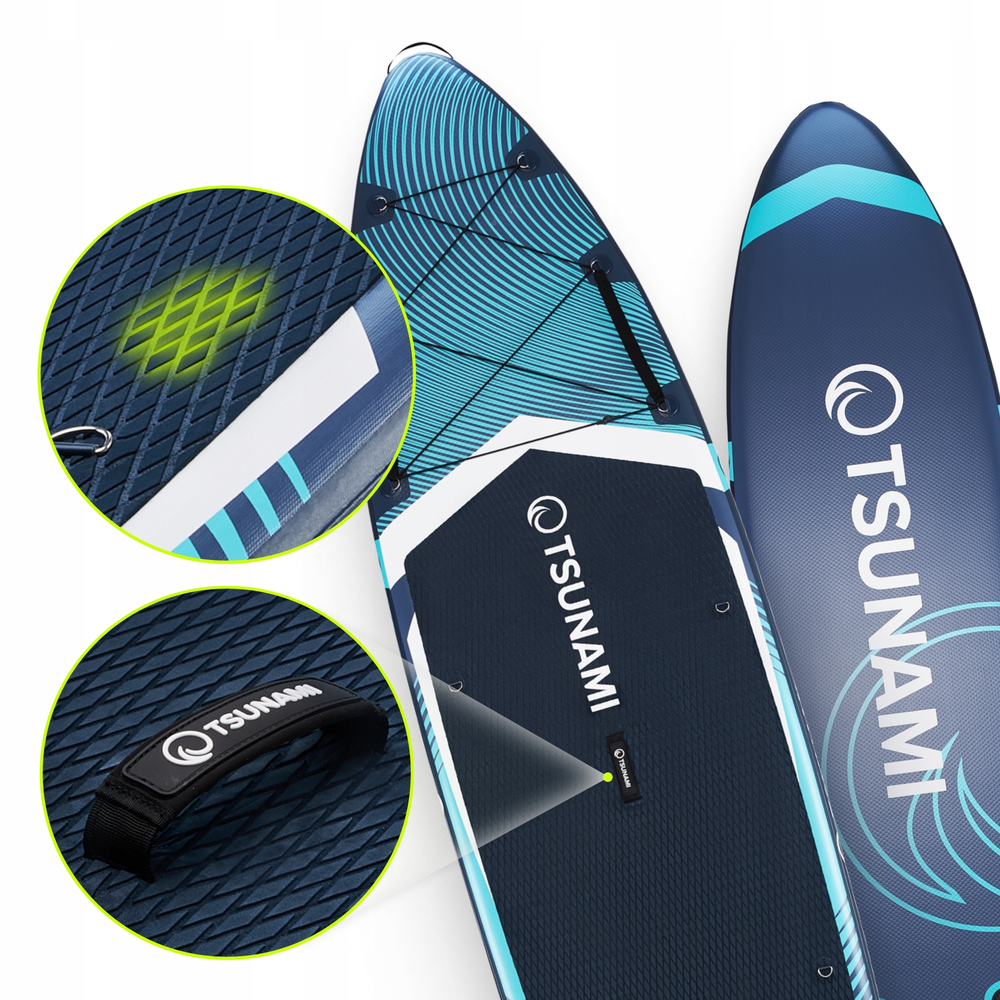 SUP doska NAFUKOVACIA NA PLÁVANIE PUMPOVANÁ DOPLNKY BATOH TSUNAMI 350 cm T12 EAN (GTIN) 5905973405607