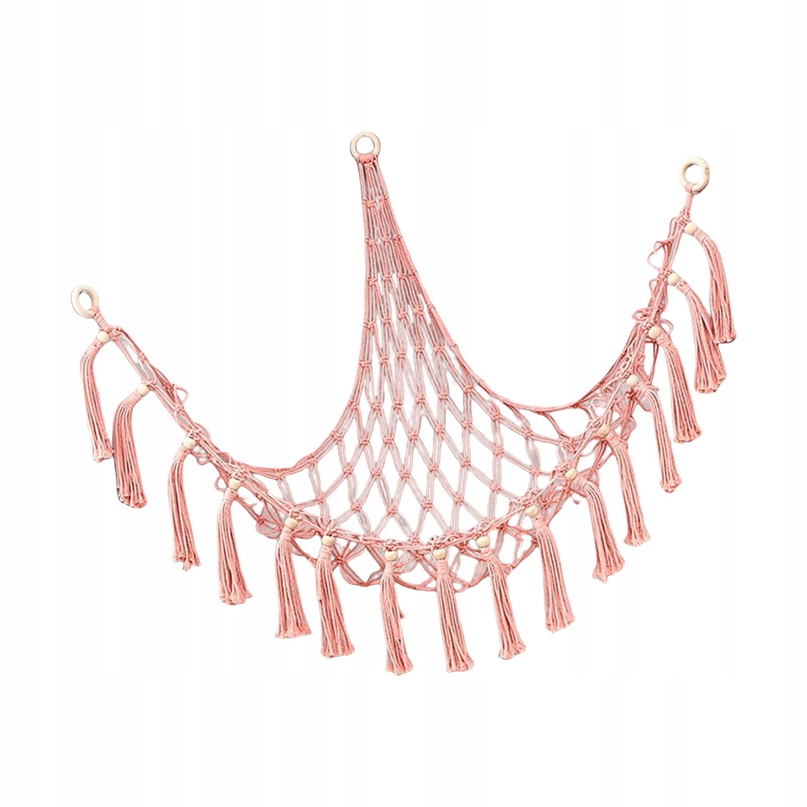 Stuffed Animal Hammock Plush Net Toy Macrame Boho Długość 20 m