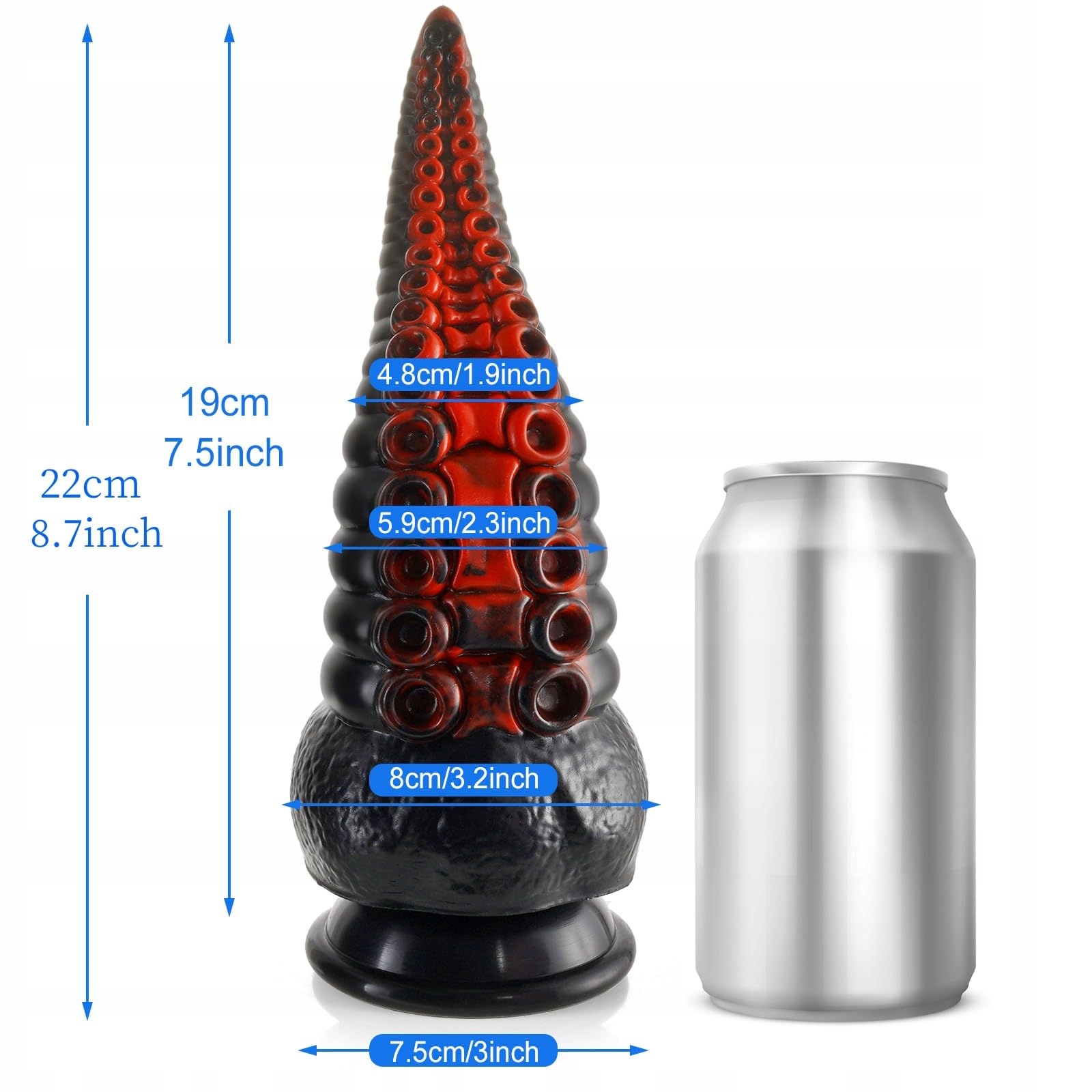 SHKANLA Realistyczny Silikonowy Dildo Tentakle z Mocną Przyssawką — miniatura 2
