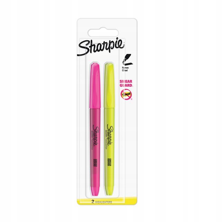 Markery Sharpie zakreślacze fluorescencyjne 2 szt
