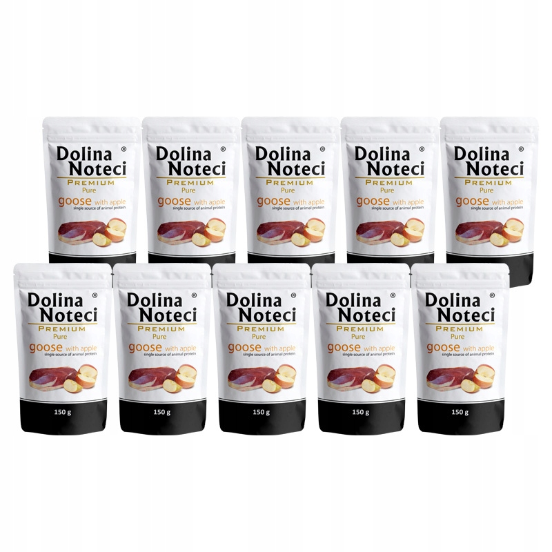 Levně Mokré krmivo pro alergické psy Dolina Noteci Premium Pure husa 10 x 150 g