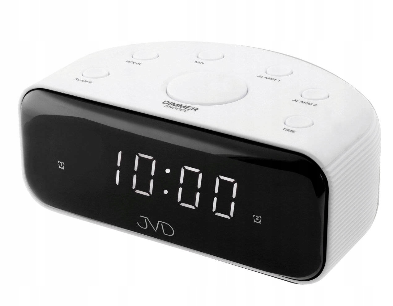 Led Síťový Budík Jvd SB900.3 2 Alarmy Bílý