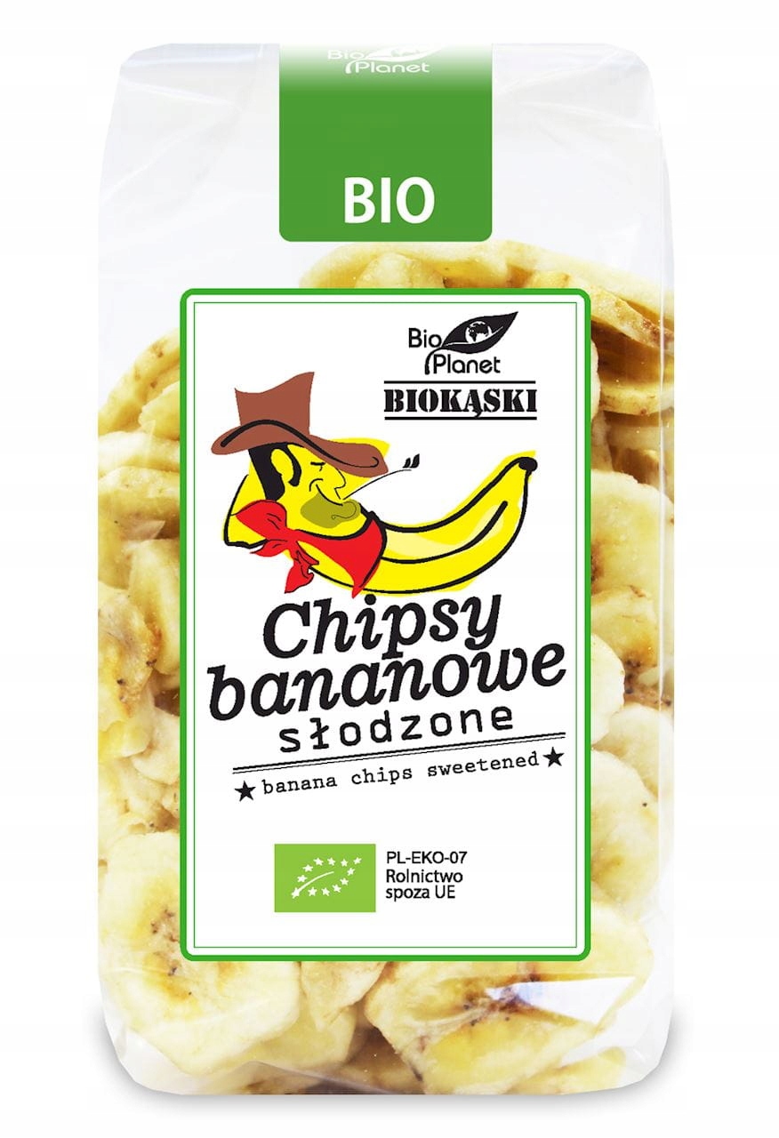 Levně 5 x Bio Planet Chipsy banánové slazené Bio 150 g