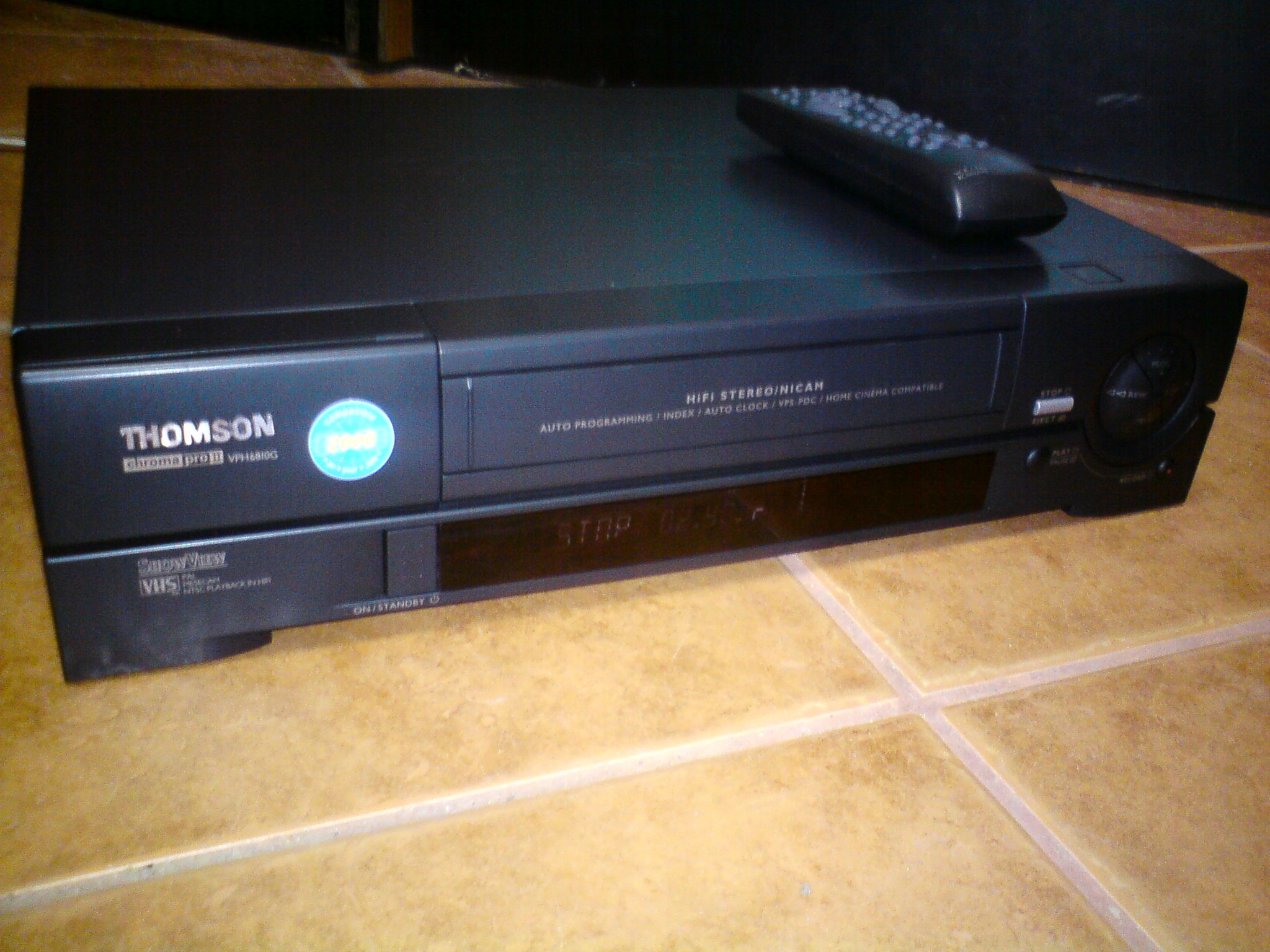 THOMSON VPH 6810 video STEREO SP LP magnetowid VHS vcr + pilot